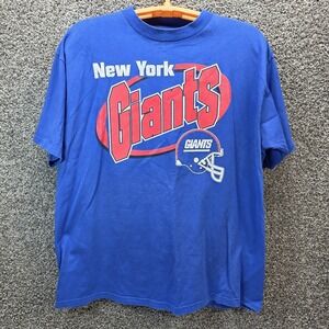 VTG New York Giants mens sz XXL shirt blue big team logo, LOGO7 90s euc